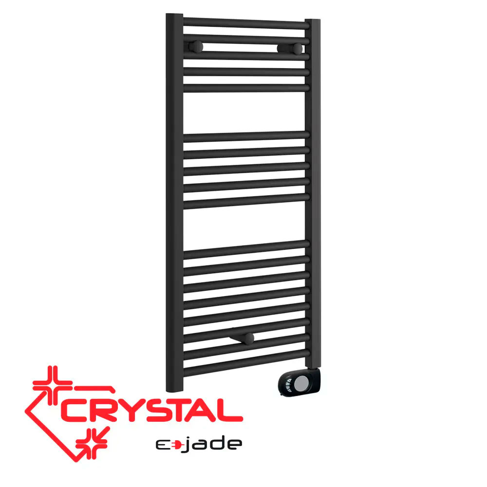 Електрическа лира за баня Crystal E-JADE MATT BLACK 500 W