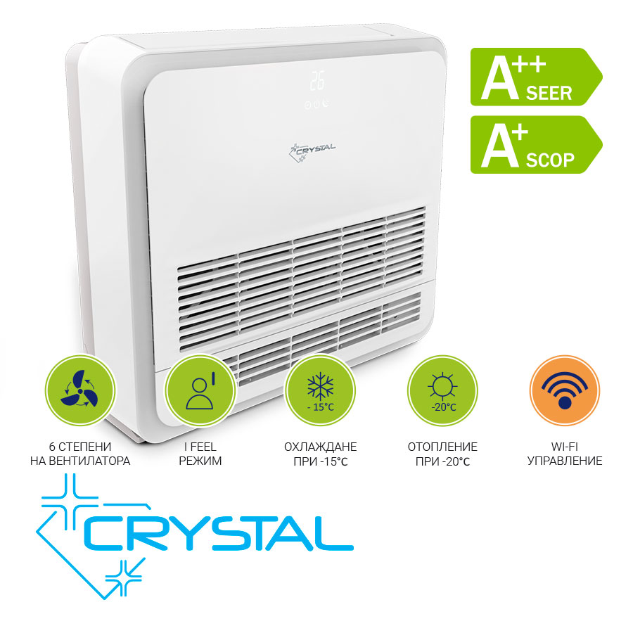 Конзолен климатик Crystal CCI-12H2-UR4