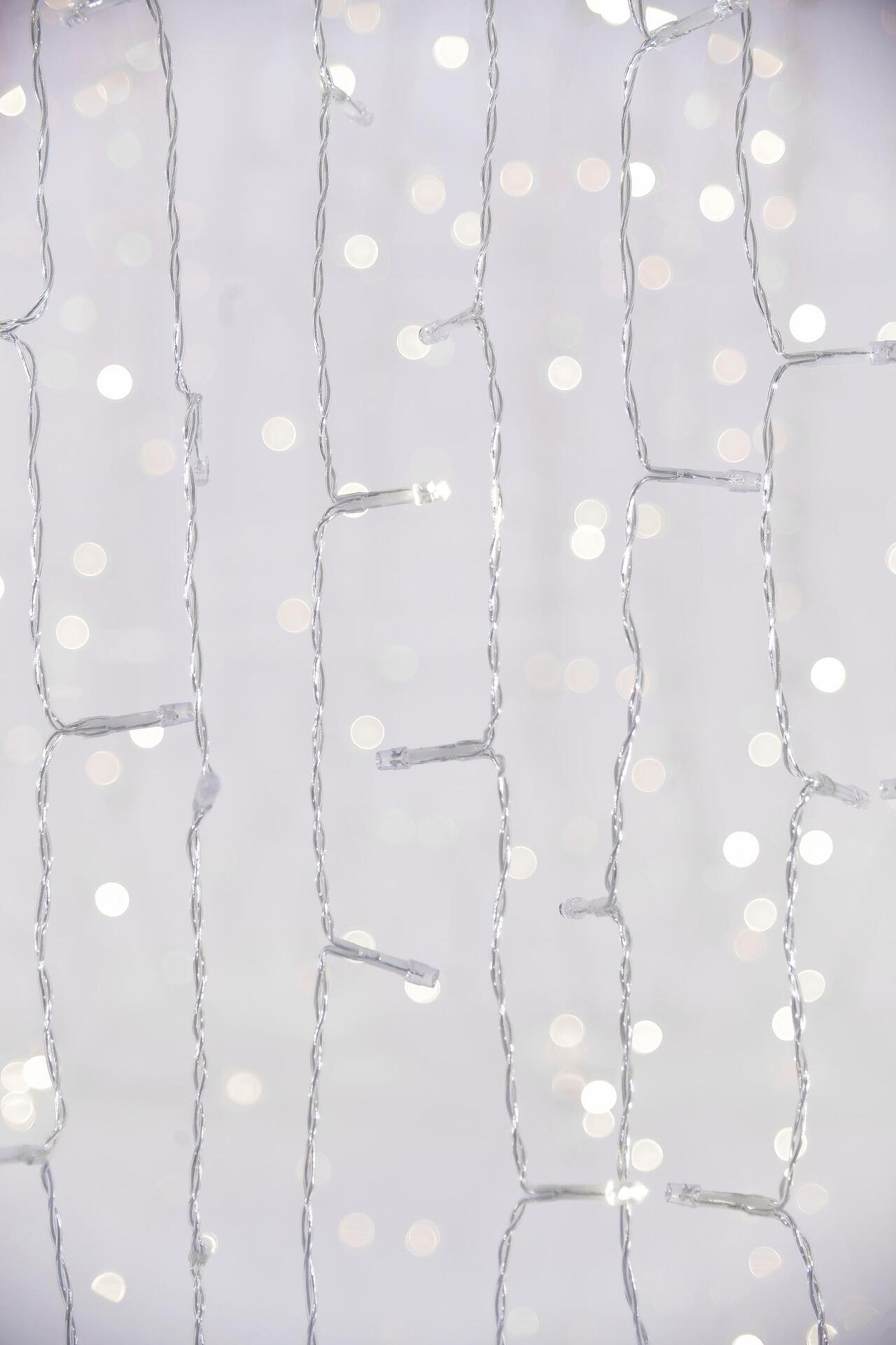 Коледни лампички завеса 500 Flash LED бяла светлина