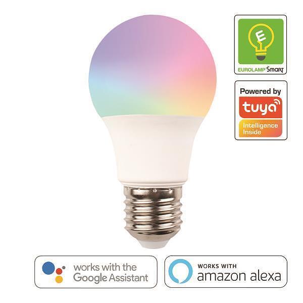 EUROLAMP RGB LED Smart крушка А60 9W E27