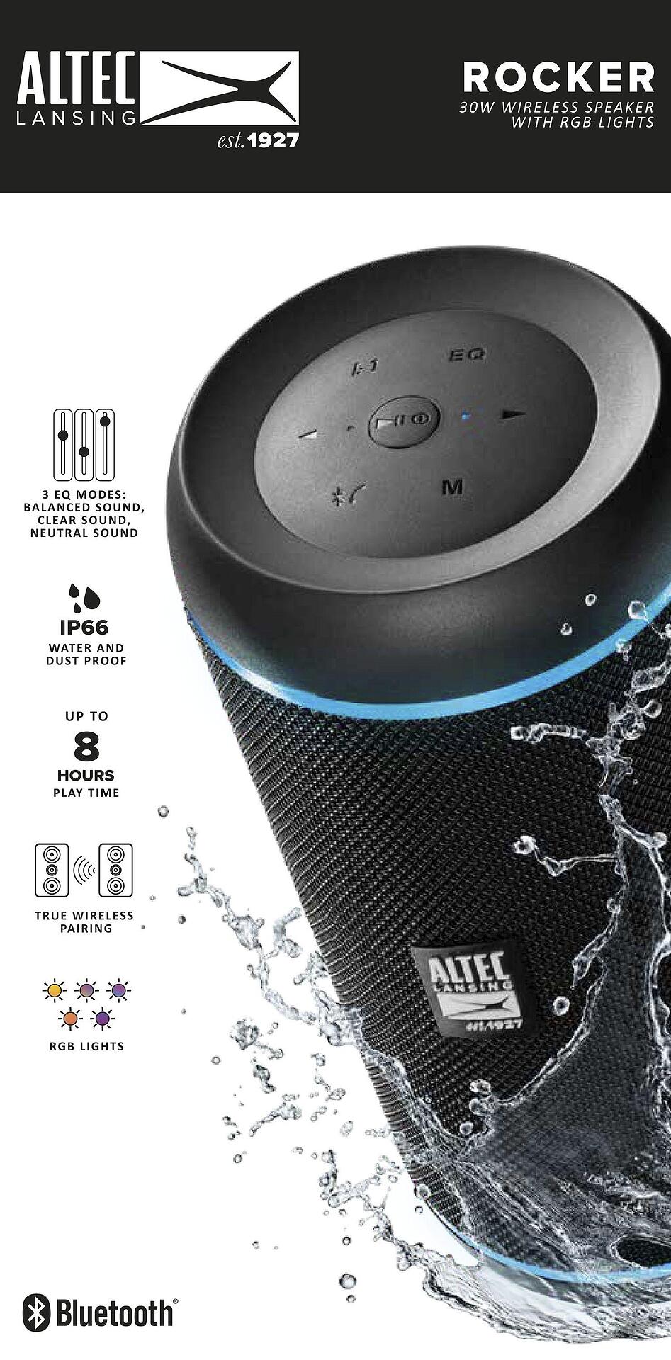 Altec Lansing Bluetooth колонка Rocker 30W