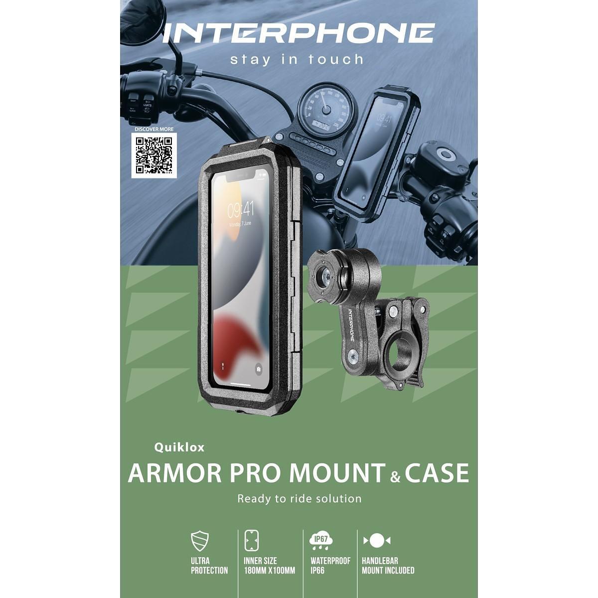 Универсален калъф за телефон и стойка за мотор Armor Pro