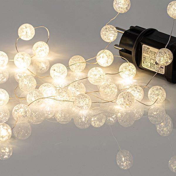 100 MINI LED акрилна топка от Eurolamp - с адаптор