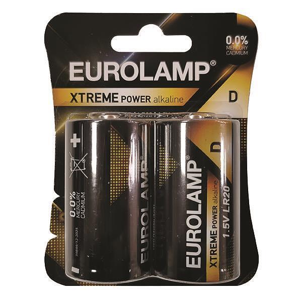 EUROLAMP Алкални батерии LR20 / D EXTREME POWER
