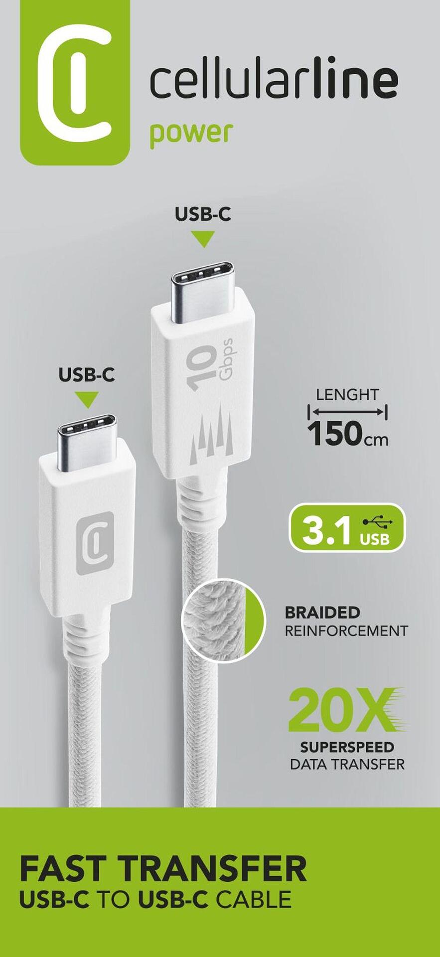Кабел USB-C to USB-C 3.1
