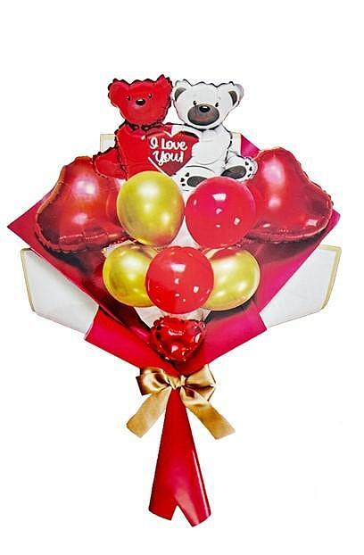 Комплект балони "Bear Love Bouquet" PartyGo