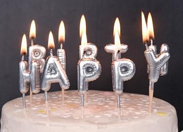 Свещички с надпис "HAPPY BIRTHDAY" PartyGo