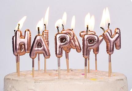 Свещички с надпис "HAPPY BIRTHDAY" PartyGo
