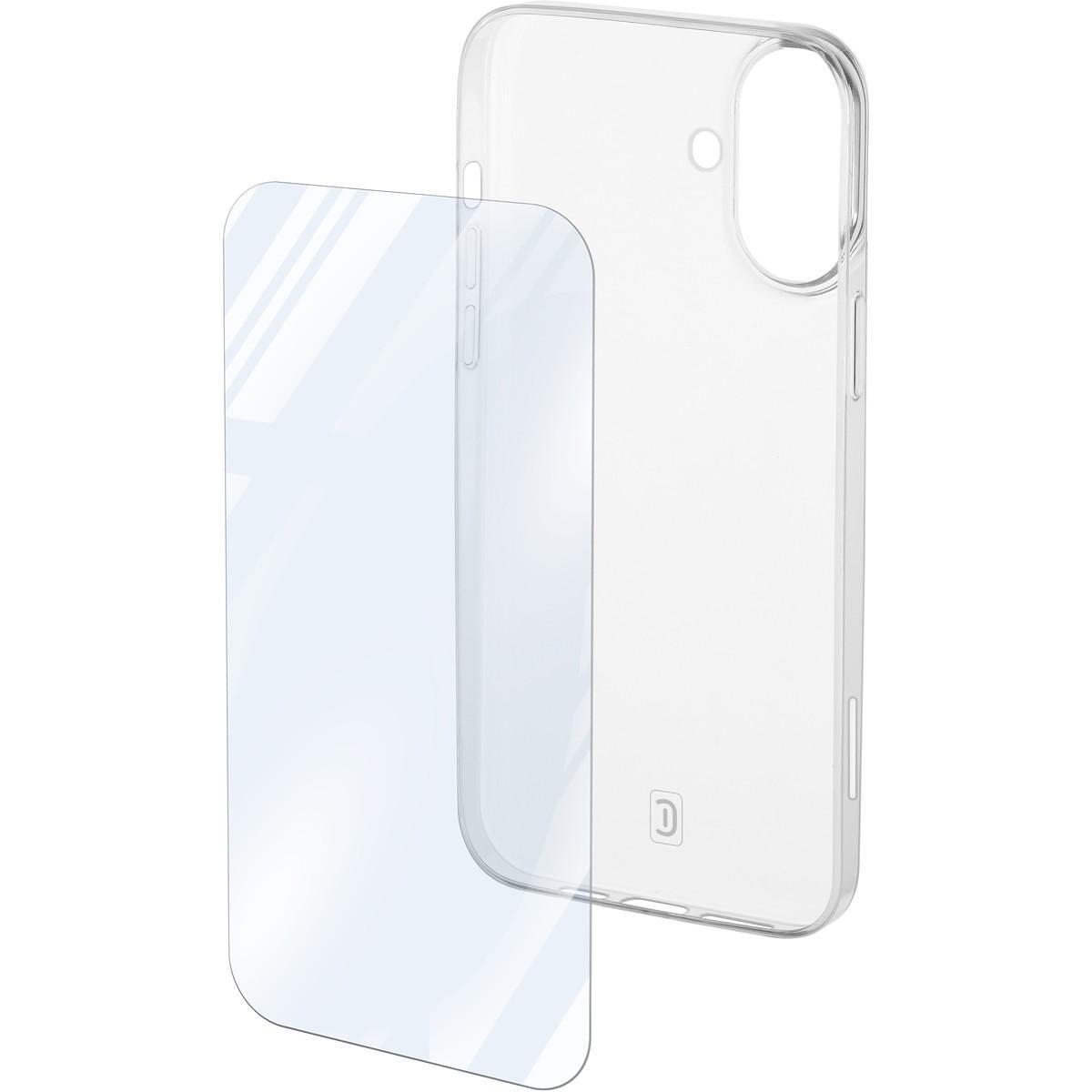 Прозрачен калъф + протектор за iPhone 16 Plus