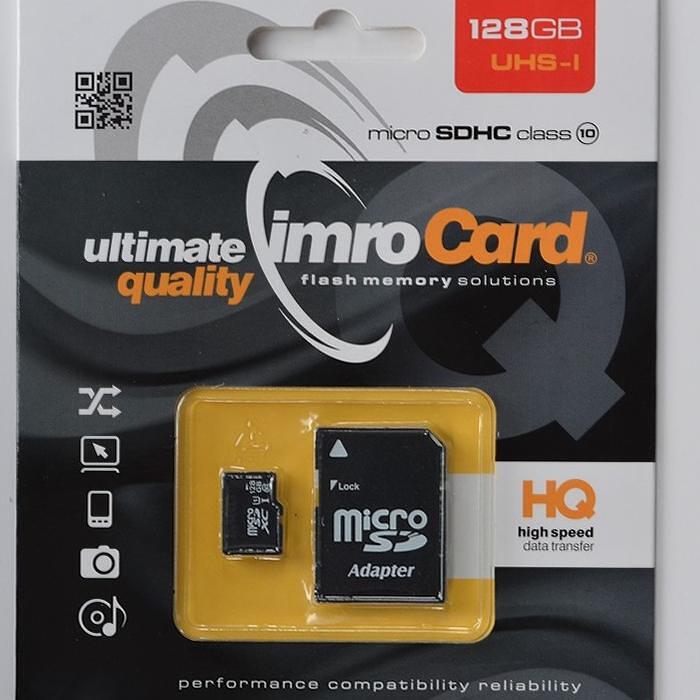 Карта памет Imro MicroSD с адптер 128 GB
