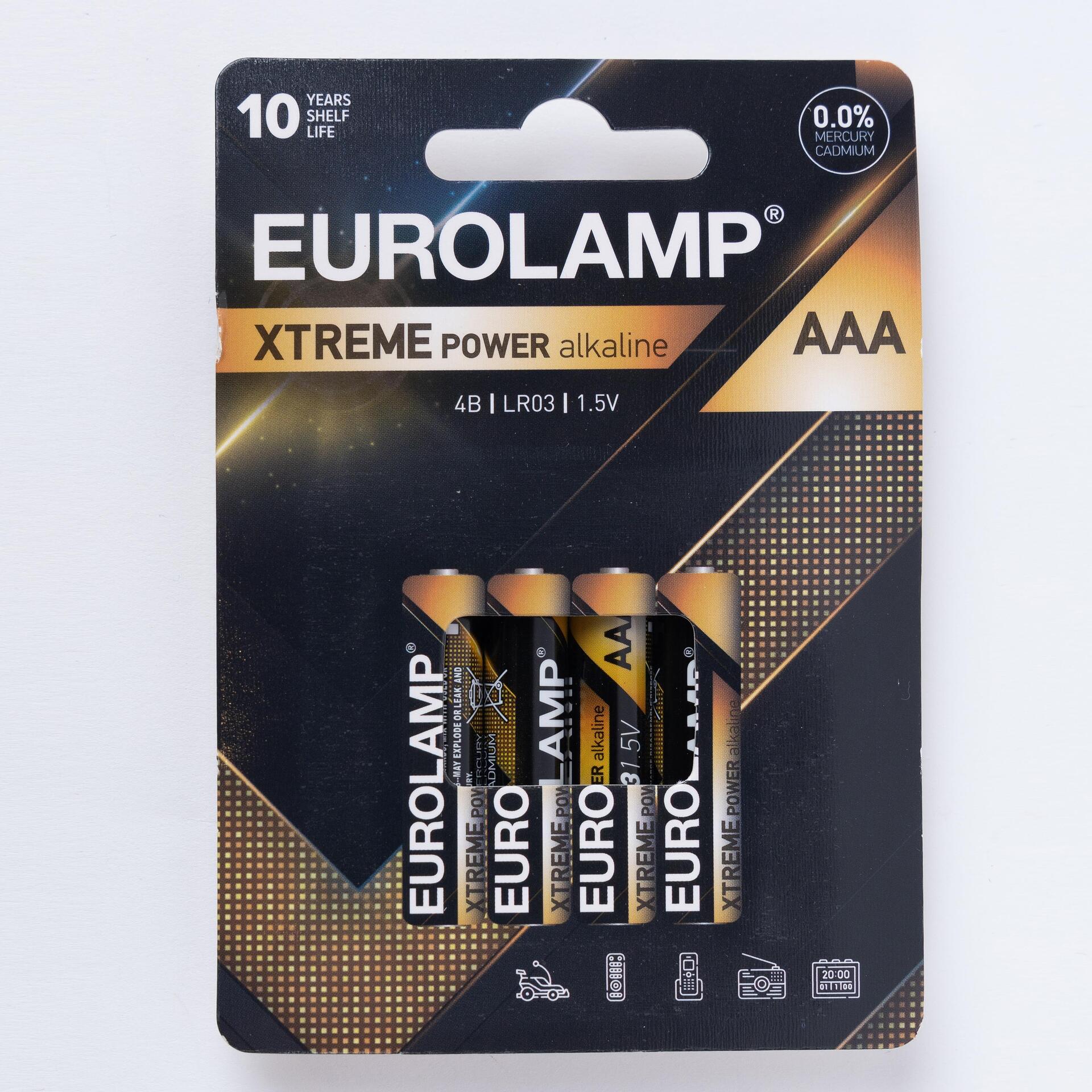Батерии EXTREME POWER Eurolamp  4бр. AAA 1.5V (LR03)