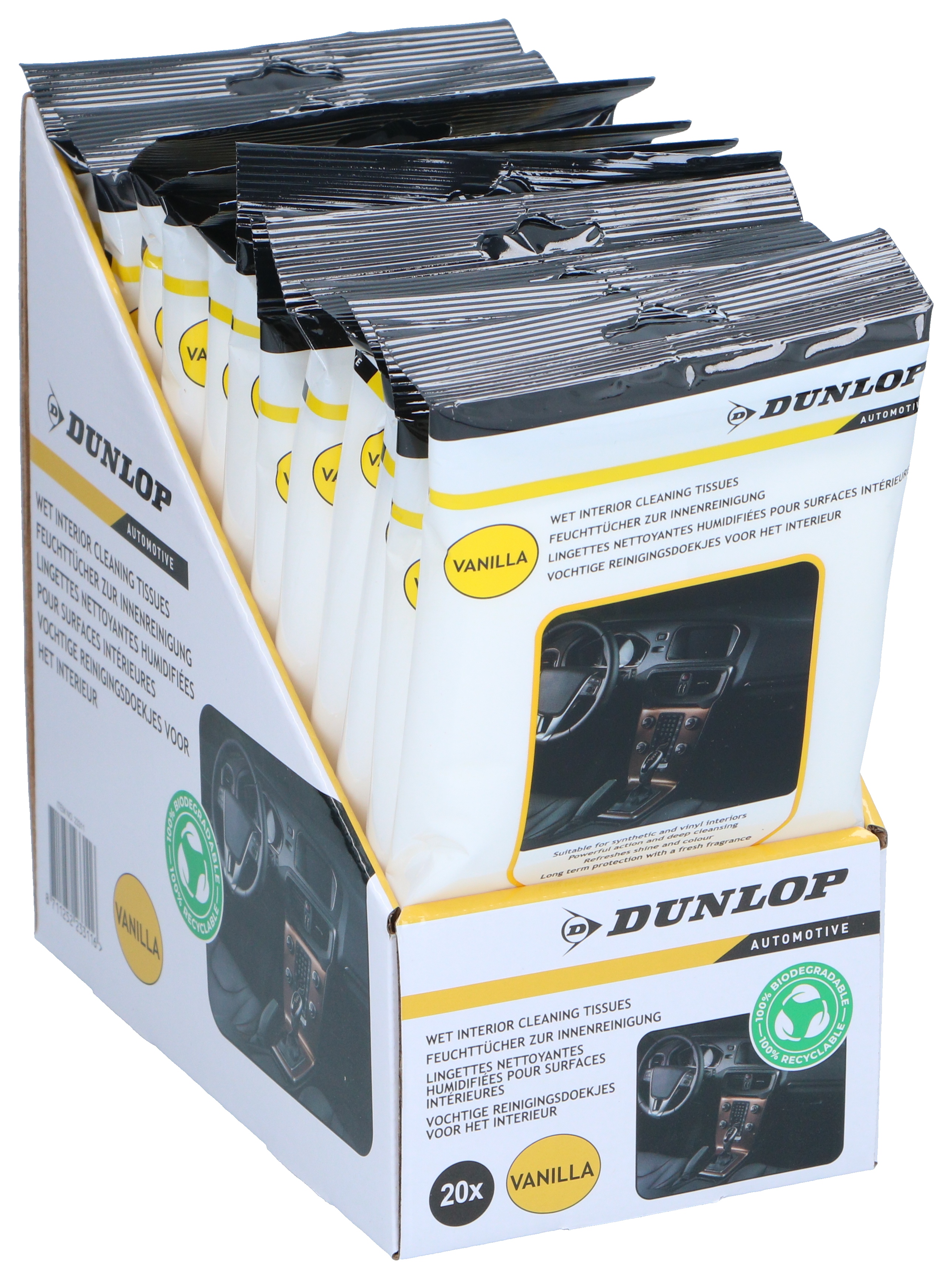 Мокри кърпички за почистване на интериор Dunlop