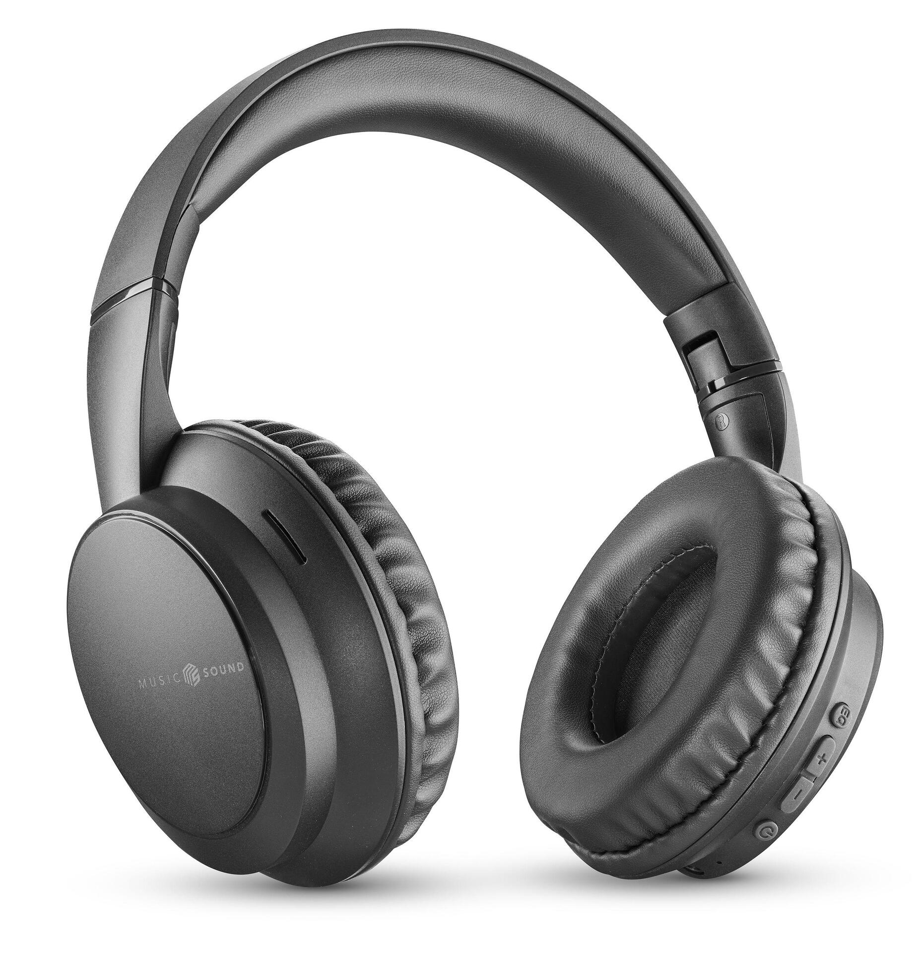 Bluetooth слушалки с дълбок бас Music Sound Equalizer BOOST – Черни