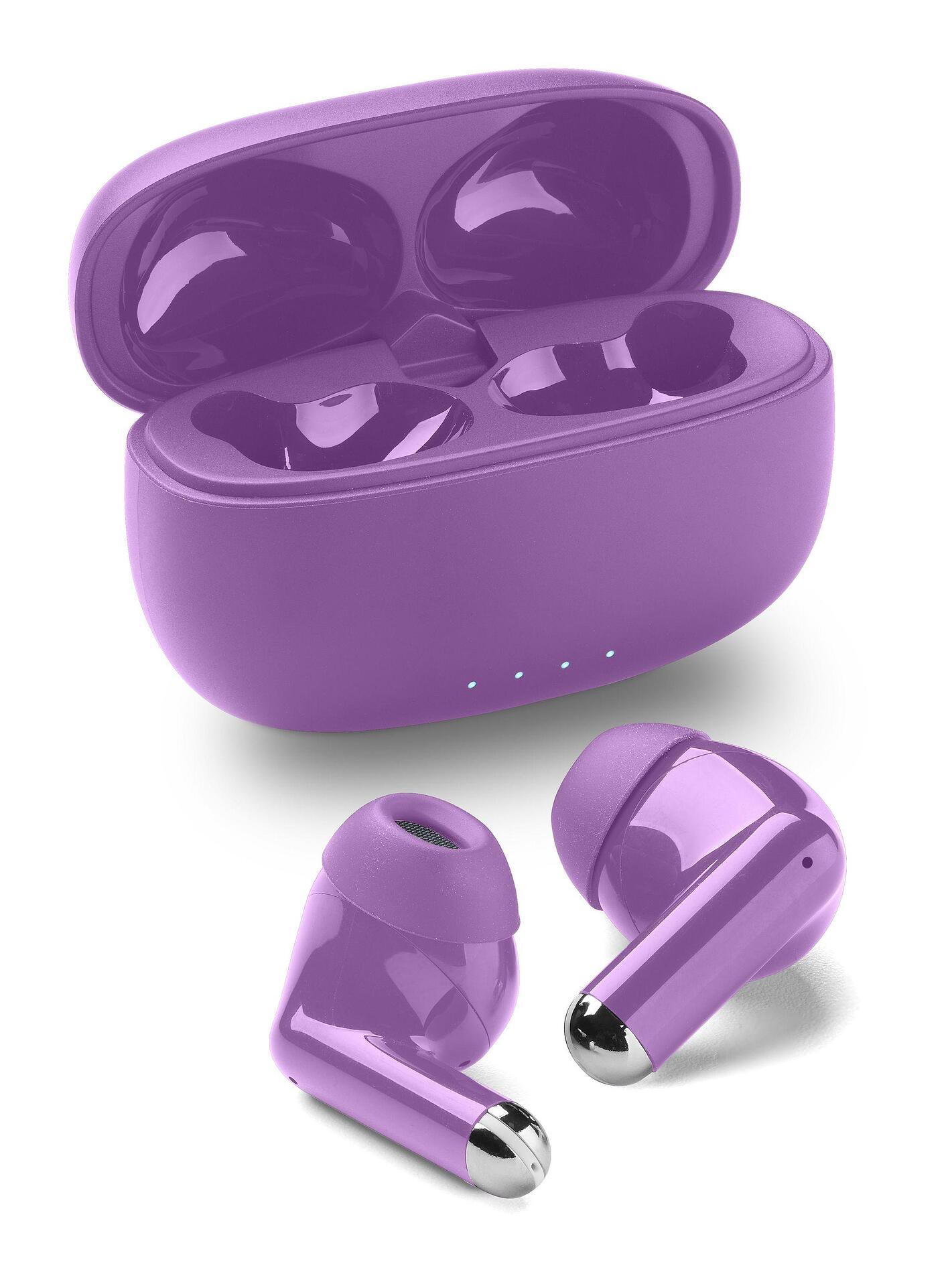 Bluetooth слушалки DRIFT TWS – виолетови