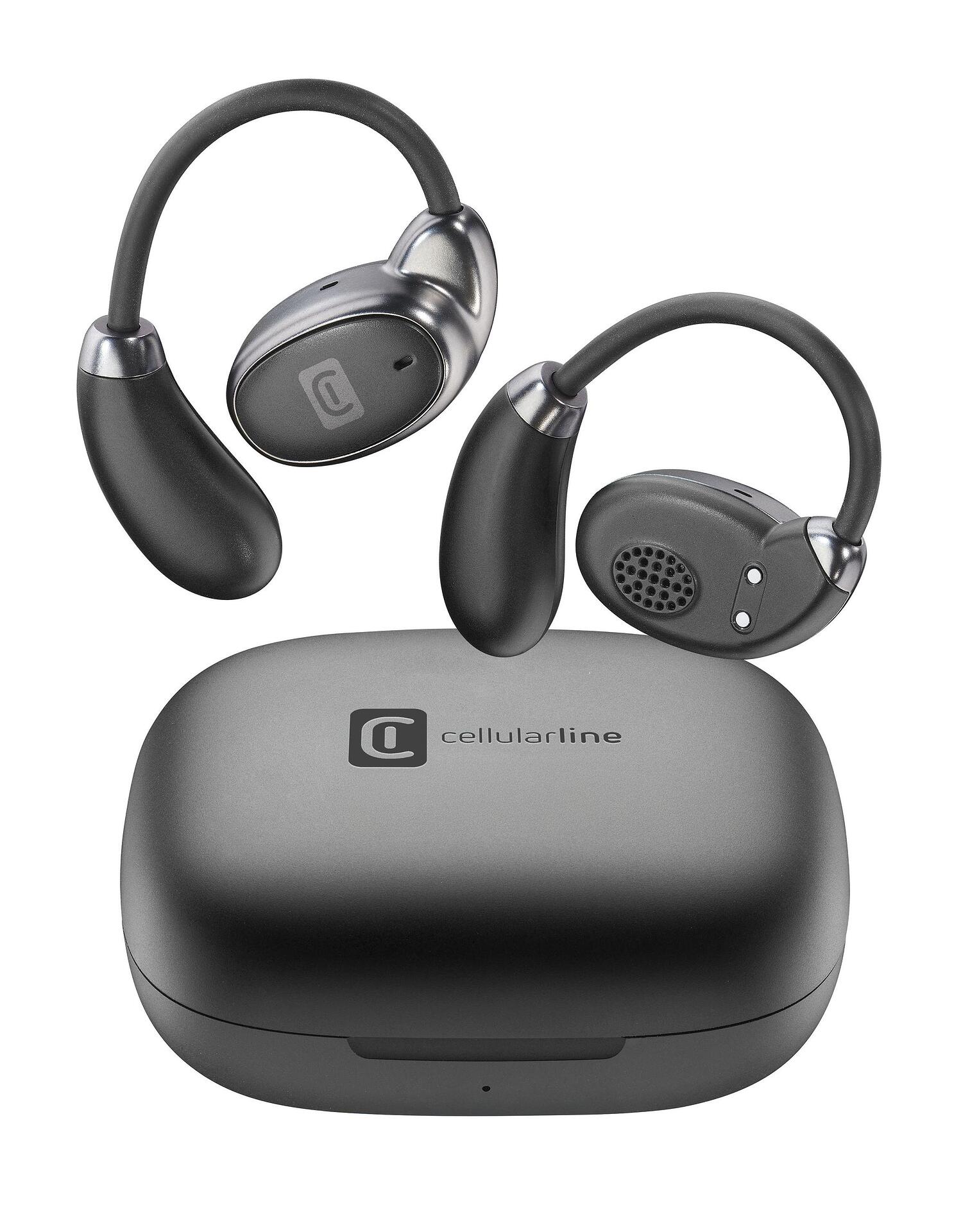 Bluetooth слушалки LUME Open-Ear TWS черни