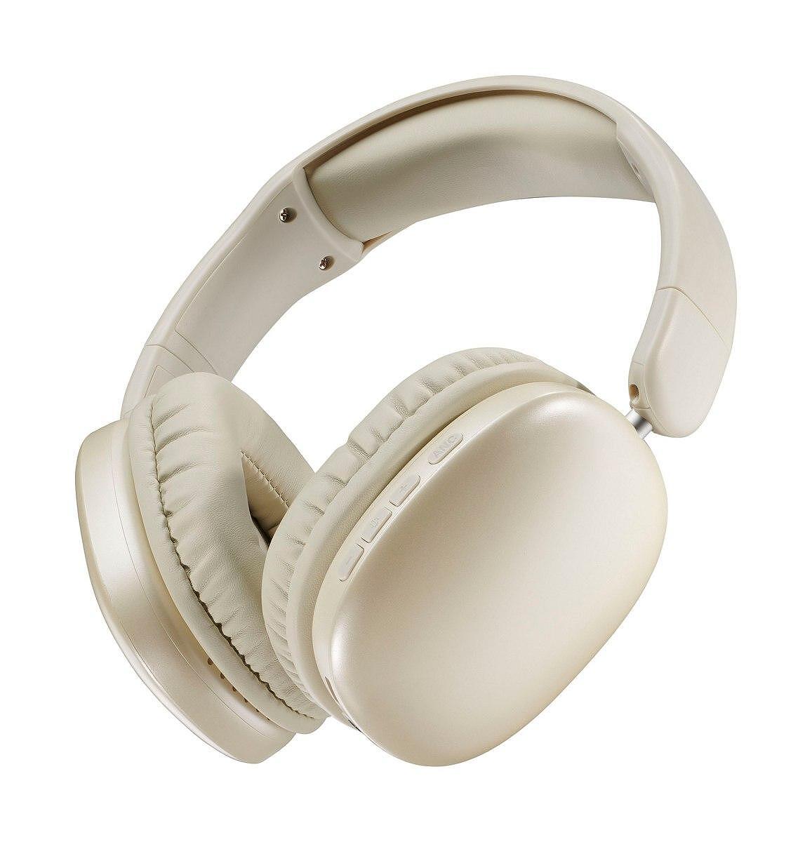 Bluetooth слушалки Music Sound Maxi3 ANC бежови