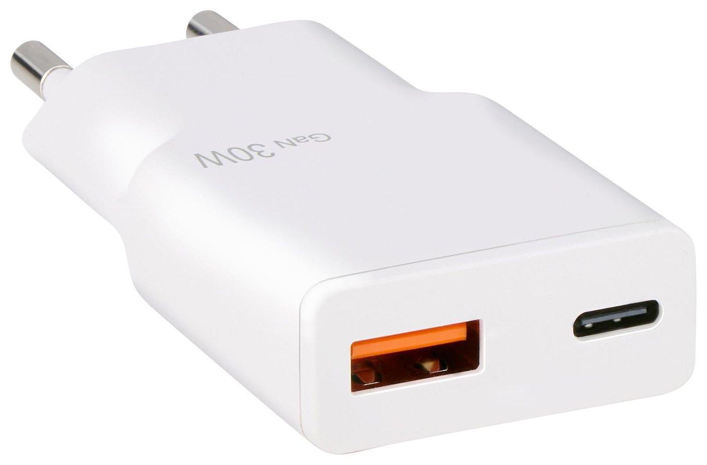Grundig Зарядно USB-A и USB-C GaN 30W