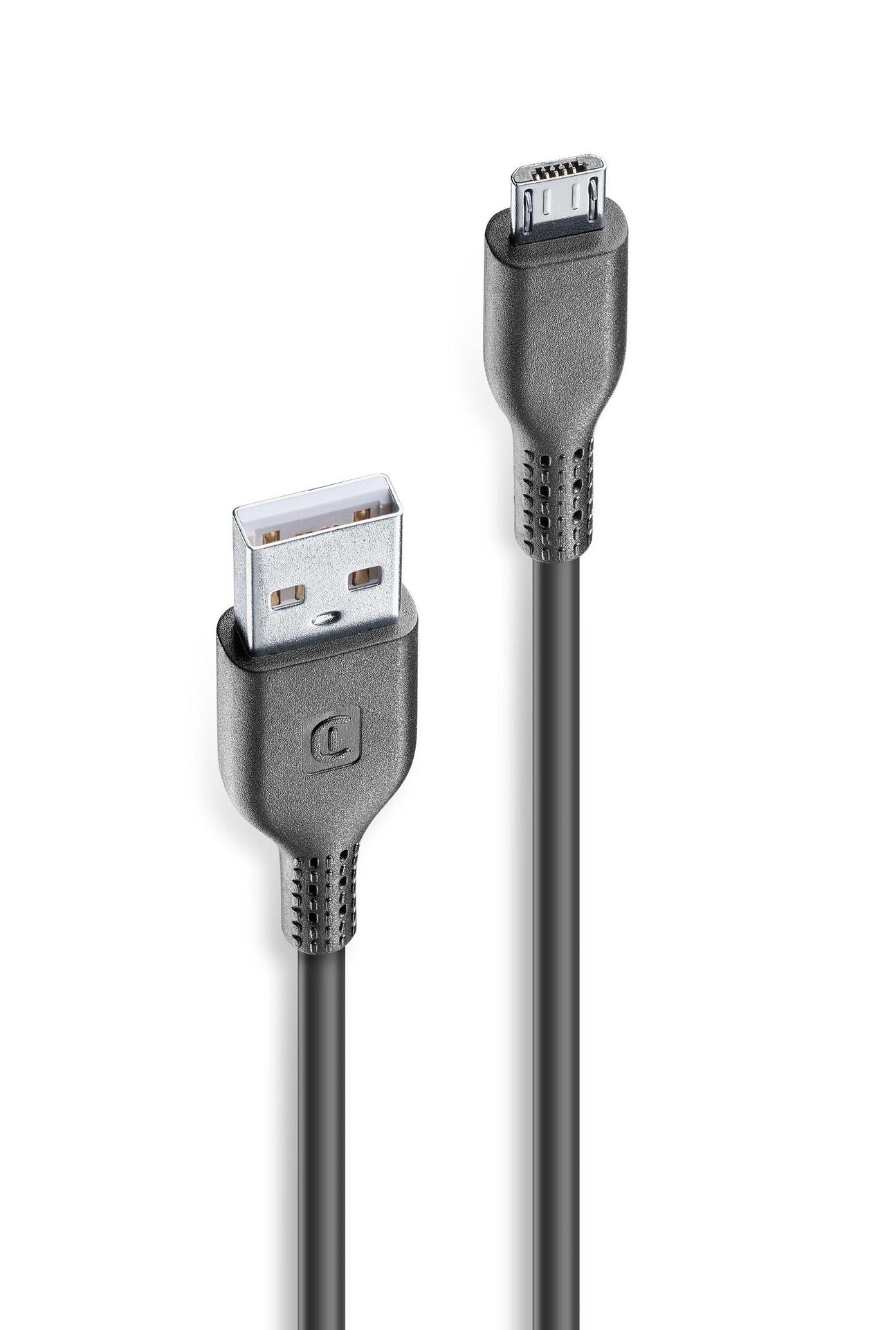 Кабел данни microUSB 115см