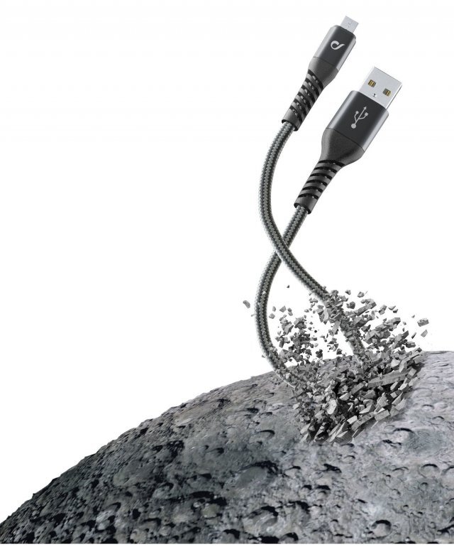 Усилен кабел Tetra Force microUSB 120см