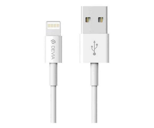 Кабел USB-Lightning Devia 1м Бял