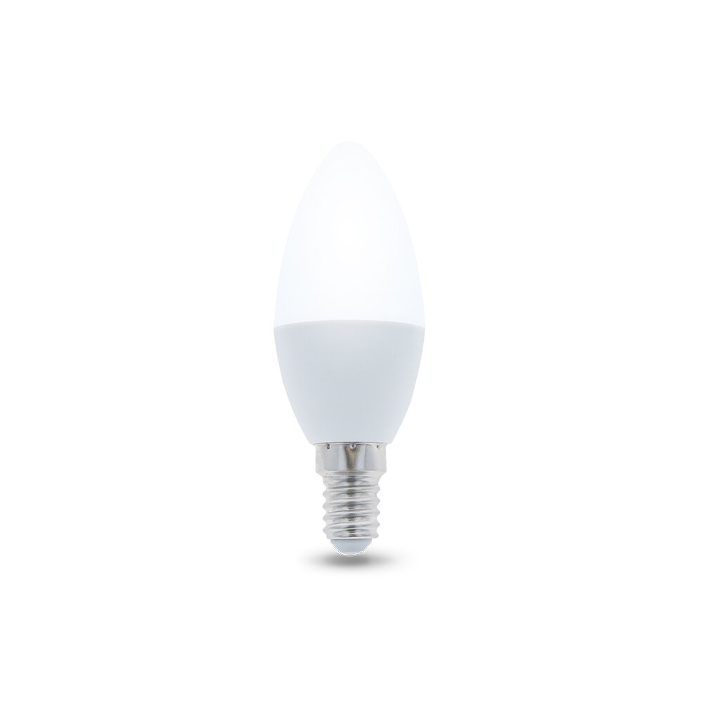 LED крушка свещ E14 C37 6W 480 LM 3000K топло бяло 230V