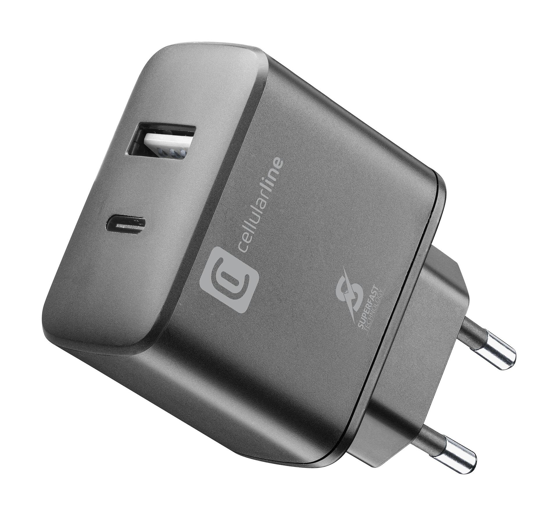 Зарядно PD 220V USB + USB-C 25W
