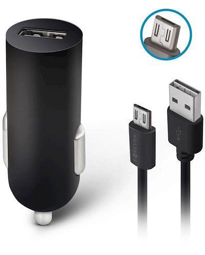 Зарядно Forever  12V M02 + microUSB кабел 2A черно