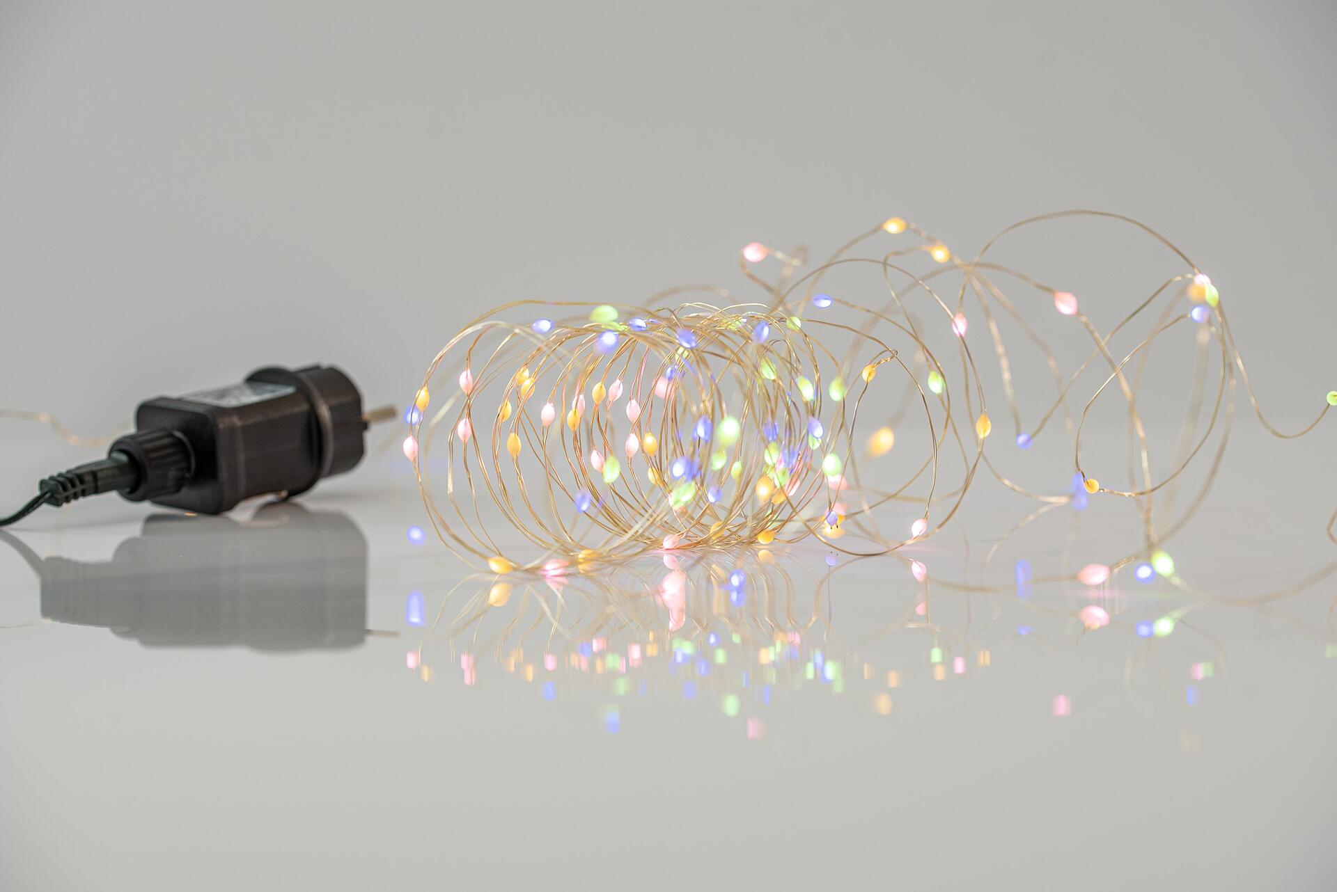 Коледни лампички 100 MINI LED с 11 функции и мулти светлина